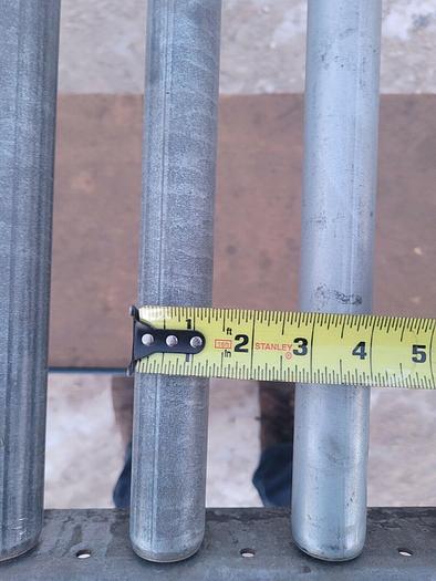 Used 66'' x 18'' Wide Gravity Feed Steel Roller Conveyor 1 3/4'' Dia. Rollers