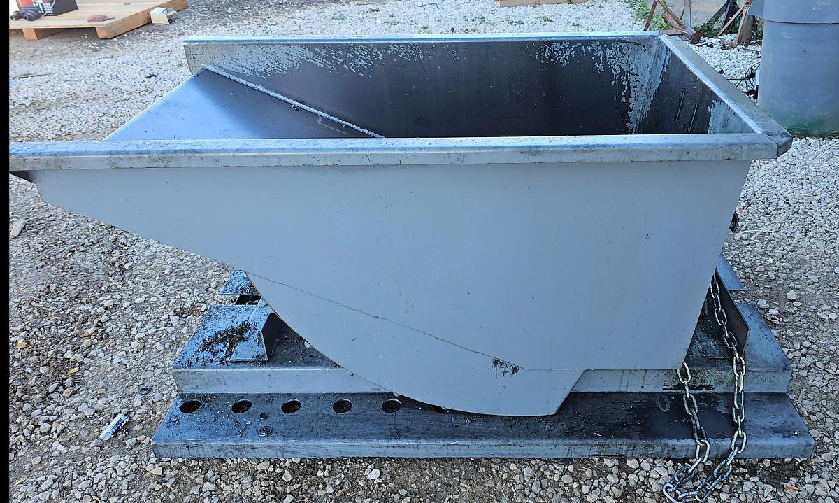 Used 1/4 Cu. Yard Modern Equipment Co. Self Dumping Hopper, 4000 lb Capacity
