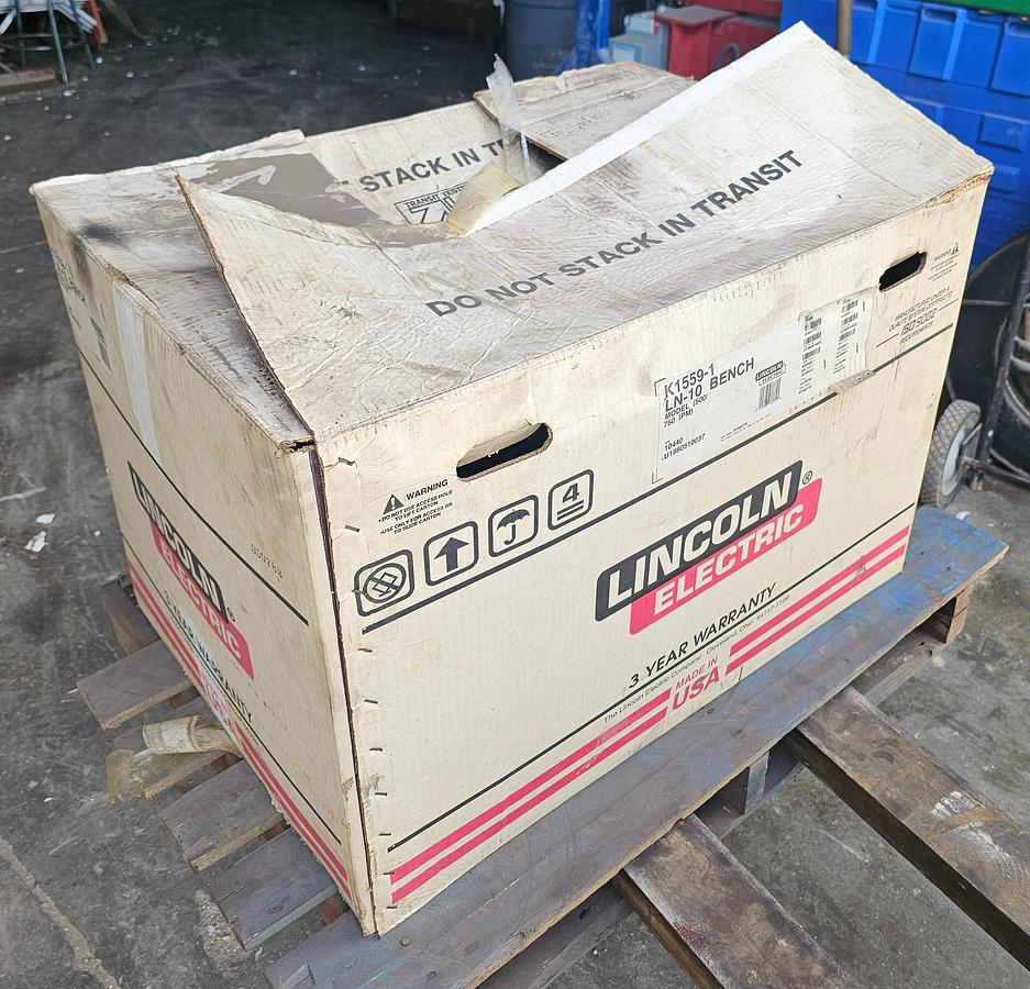 Lincoln LN-10 Benchtop Wire Feeder 500/750 IPM Feed Rate NOS New Old Stock