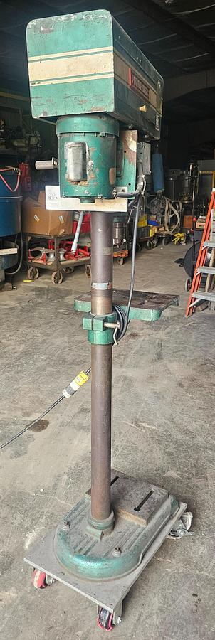 Used 15" Powermatic 1150 Pedestal Mounted Drill Press 110/120-208V, 1 ph 