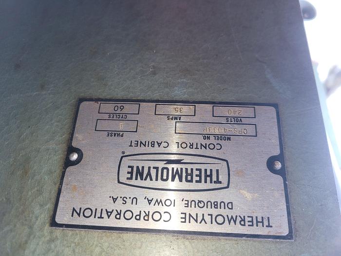 Used Thermolyne F-A1730-1 Muffle Type Oven w/Control Box on H.D. Steel Rolling Table