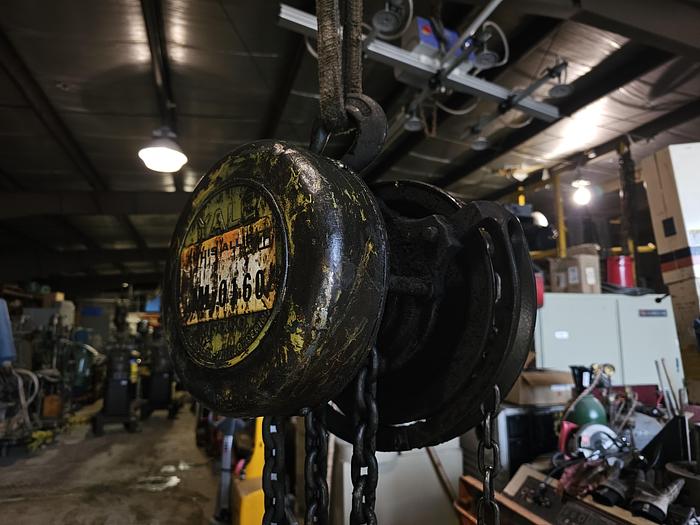 Used Yale 1 Ton Capacity Model #B-B Spur Gear Block Hoist