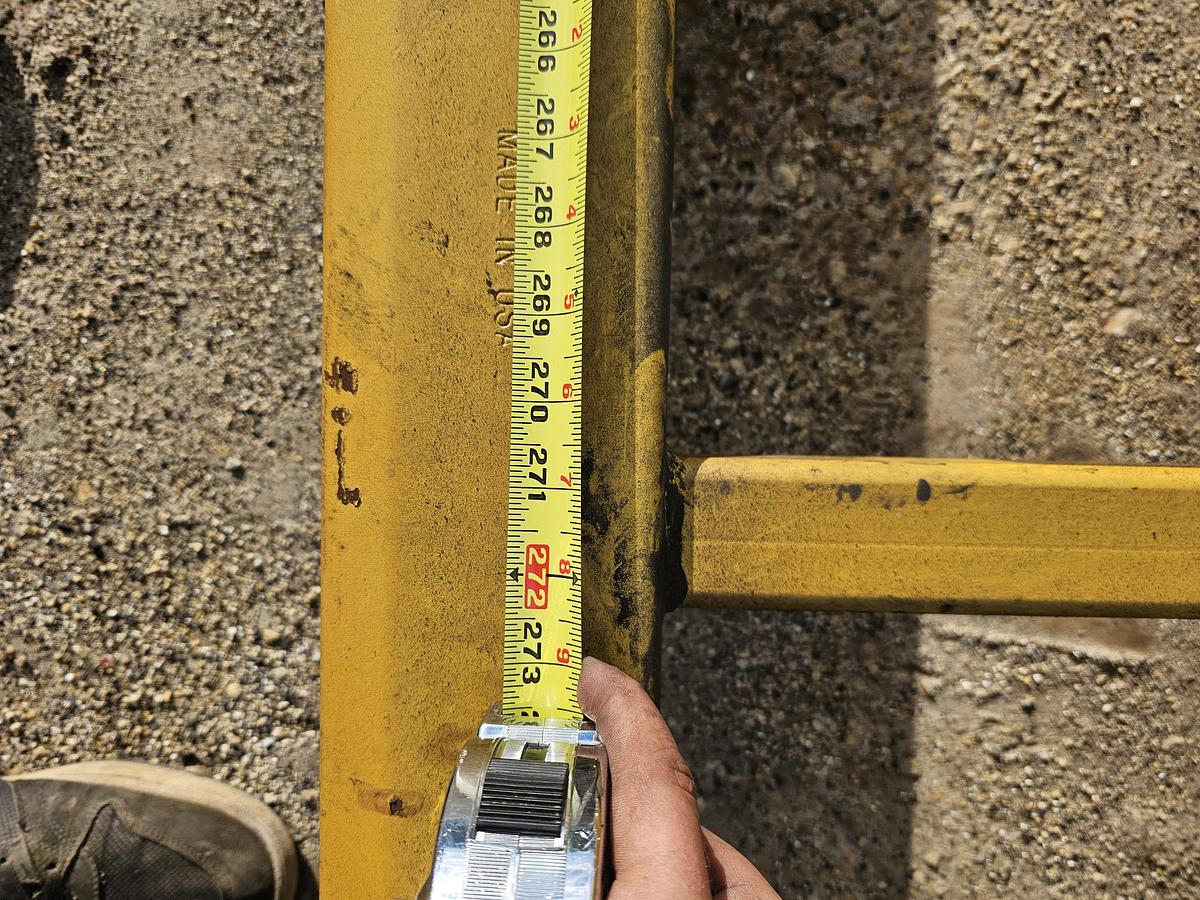 Used CM Loderail 1 Ton Freestanding Workstation Crane 15' Span x 33.5' Runway w/ Budgit 1 Ton Electric Hoist