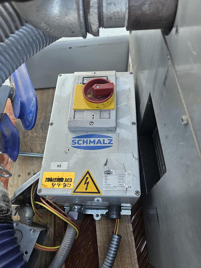 Used 50 Kg Schmalz SBB-EVE-ST-VZ Vacuum Lifter Ergo Handler 10' Arm x 11' HUB Jumbo ERGO 65 