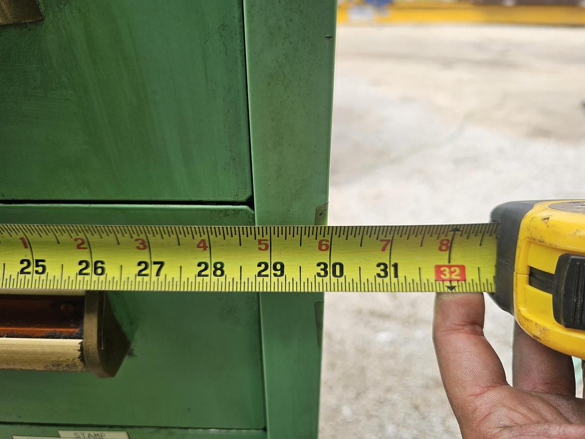 Used 9 Drawer Equipto Industrial Modular Ball Bearing Tooling Cabinet 30" x 28" x 59" 