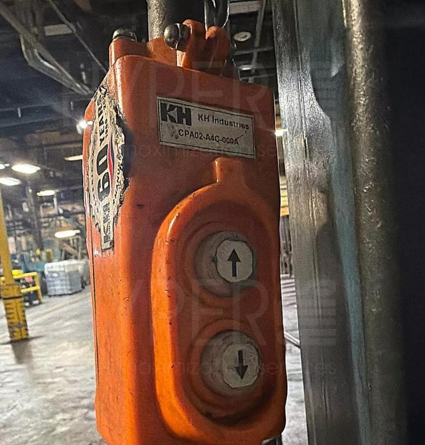 Used 24' Span x 38' Runway 2000 lb Gorbel Freestanding Bridge Crane System & Hoist 