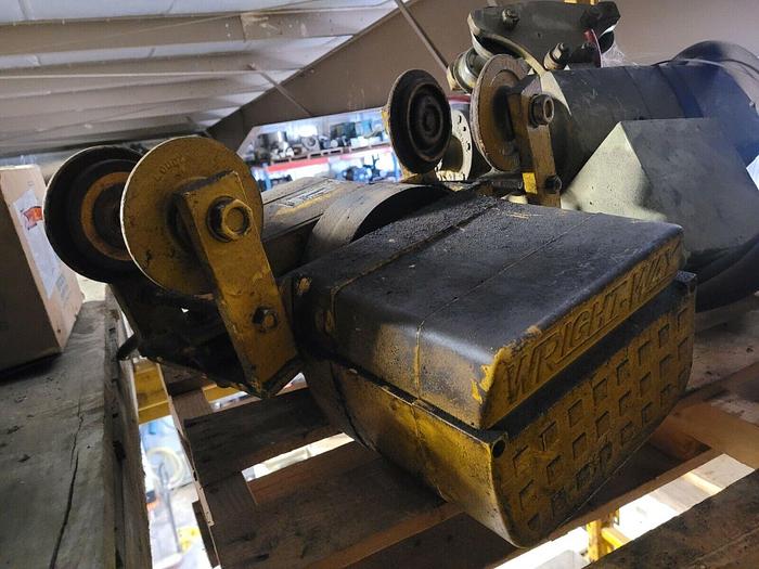 Used Acco Wright Way 6000 lb Tractor Trolley 230/460V 3 Ph Hoist 60 FPM Travel Speed