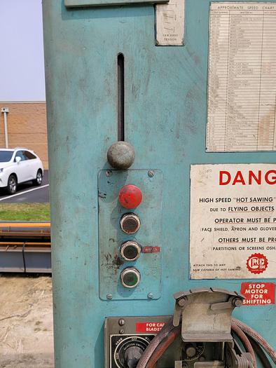 Used Grob 6v-36 Industrial 36” Vertical Bandsaw w/RW-A Blade Welder & Extra Blades