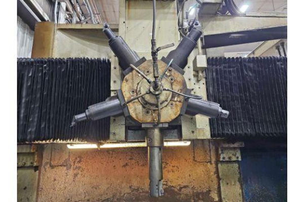 Used 60" Giddings & Lewis CNC VTL 72" Swing w/Fanuc 21-IT Control & Tooling - NO PIT REQUIRED