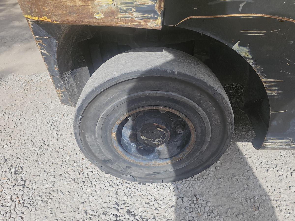 Used 2012 Hyster H100FT Propane 3-Stage Low Profile Mast Forklift - 10,000 LB, 163.2" Lift