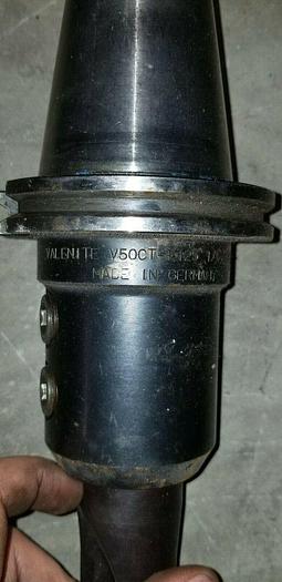 Used Valenite 1/57860/5 CAT 50 1.25" Endmill Holder V50CT-E125