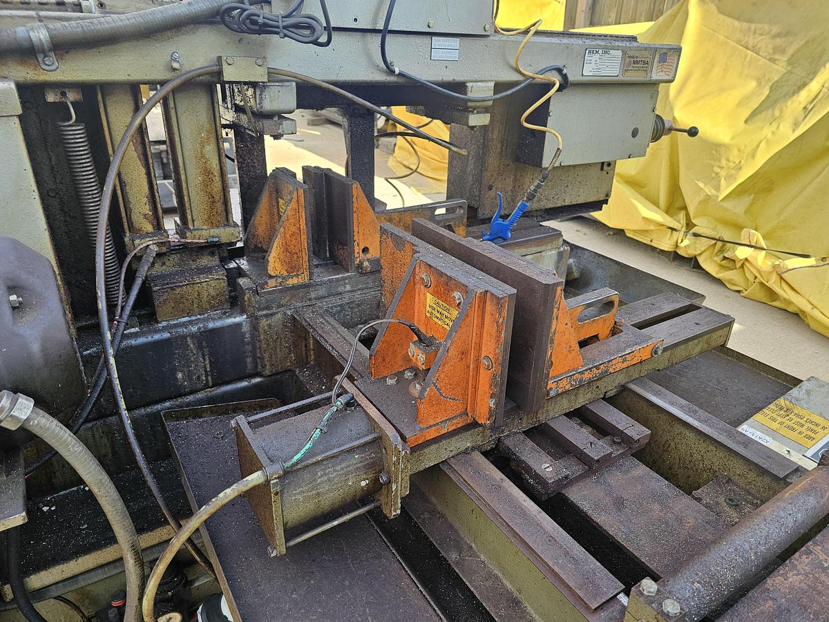 Used Hem H101A-1 Automatic Horizontal Bandsaw 12.75" x 12.75" Capacity 5 Hp