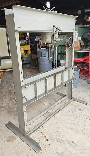 Used 50 Ton Dake Mechanical H-Frame Shop Press 55" Between Frame