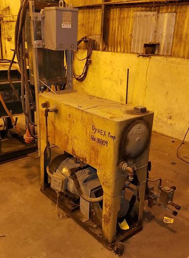 Used 10 Hp 3,000 PSI RACINE 5 GPM Hi-Pressure Hydraulic Pump/30 Gallon Tank Combo