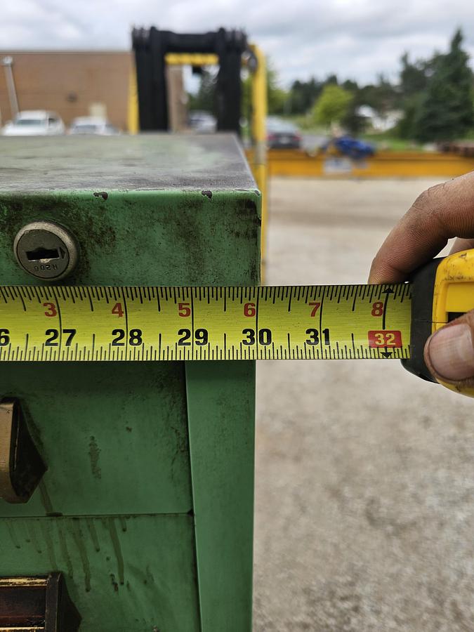 Used 12 Drawer Equipto Industrial Parts Storage Tooling Cabinet 30" x 28" x 57"