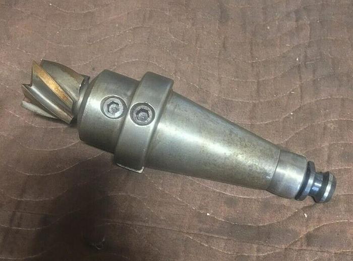 Used S. J. & Co. NTMB 50 1 1/4'' I.D. End Mill Tool Holder & Tool 63164
