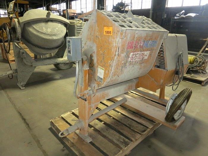 Used Gilson 1 1/2 Bag Ribbon Type Electric Portable Concrete/Mortar Mixer