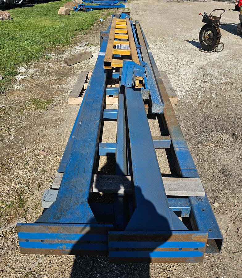 Used 4000 lb (2 Ton) 19.5' Span x 33' Runway Gorbel Freestanding Bridge Crane System & Hoist