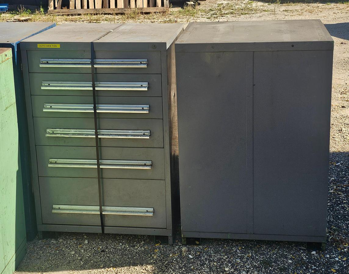 Used Stanley Vidmar 6-Drawer Industrial Modular Tooling Cabinet (30" x 28" x 44")