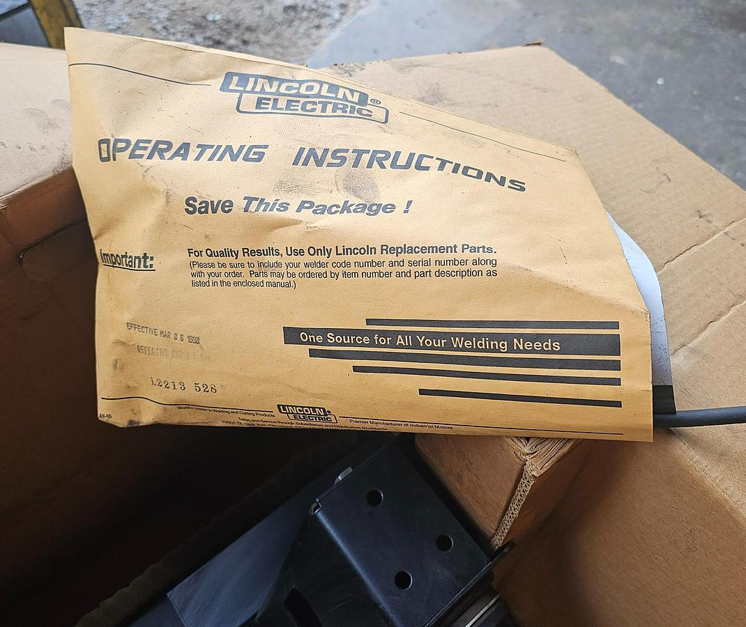 Lincoln LN-10 Benchtop Wire Feeder 500/750 IPM Feed Rate NOS New Old Stock