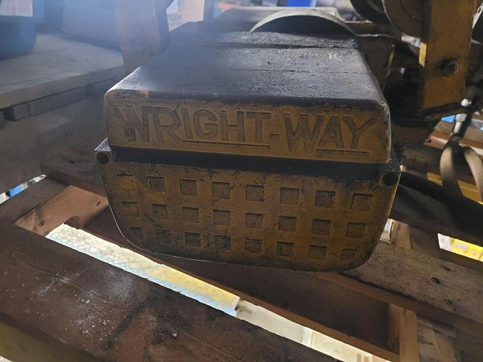 Used Acco Wright Way 6000 lb Tractor Trolley 230/460V 3 Ph Hoist 60 FPM Travel Speed