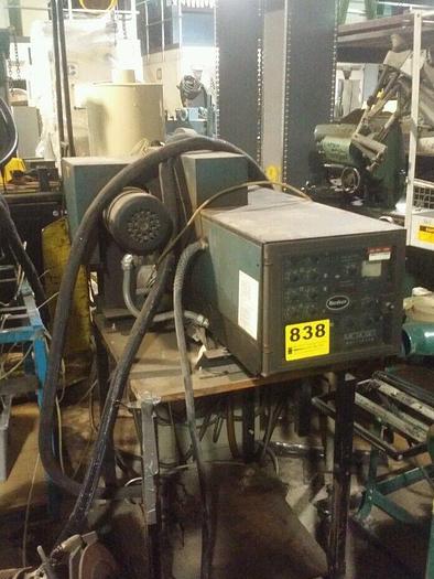 Used Nordson 3700 Series Hot Melt Glue System #3700-1SK34/DQ 200-240V 2x Hoses w/Cart