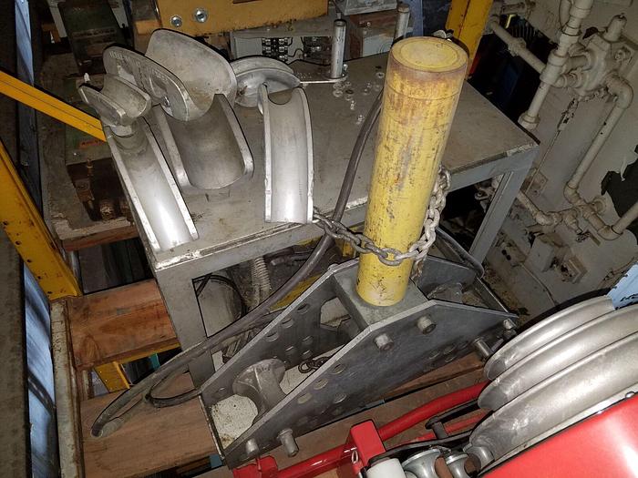 Used Enerpac One Shot & Sweep Conduit/Pipe Bender w/Pipe Bending Dies 30 Ton Cylinder 3/4” – 4” Capacity