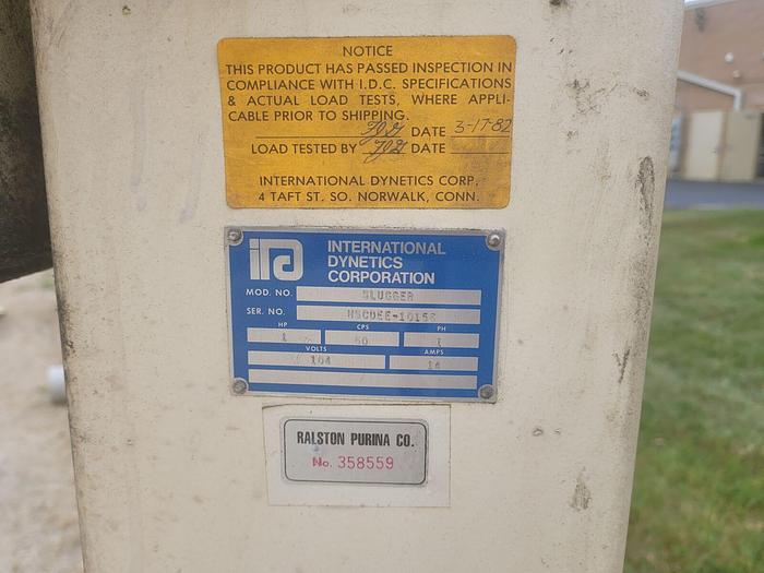 Used 1 Hp International Dynetics Corporation Slugger Drum Compactor Single Phase