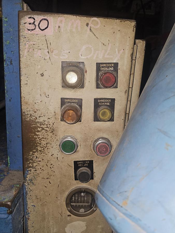 Used 15 Hp Ball & Jewel SB-15/515-A-11X Shred-Buster Shredding Machine