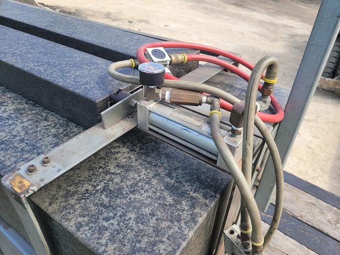 Used Tru-Stone Corporation Large 132” x 24” Granite Surface Plate on Cart Grade B