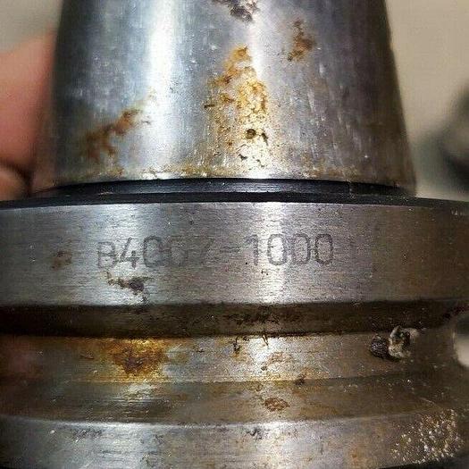Used Lyndex Part #B4007-1000 CAT 40 Taper Collet Chuck Tool Holder