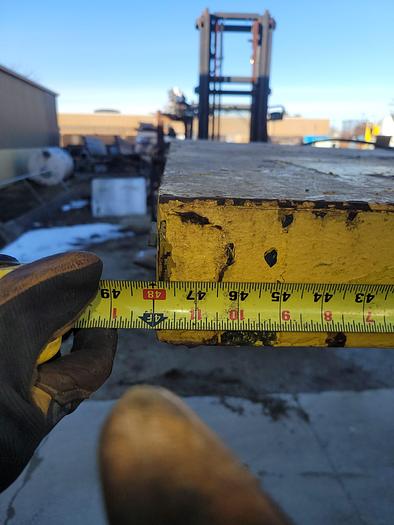 Used 6′ x 4′ Platform Scissor Lift Table Approx. 4000# Capacity 230V, 1 ph