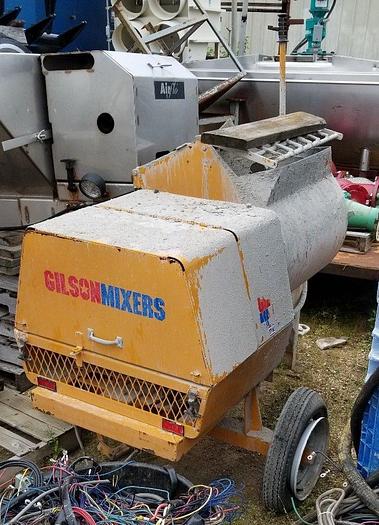 Used Gilson 1 1/2 Bag Ribbon Type Electric Portable Concrete/Mortar Mixer