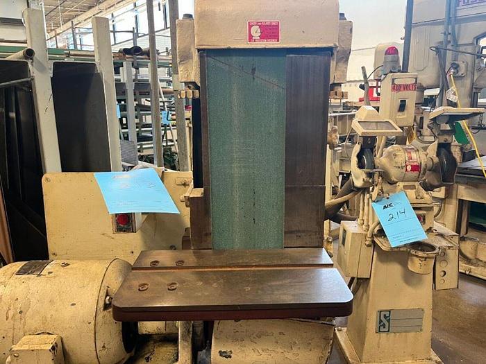 Used Porter Cable 10" W x 70" L Belt Sander 440V, 3 ph w/Cincinatti Dust Collector