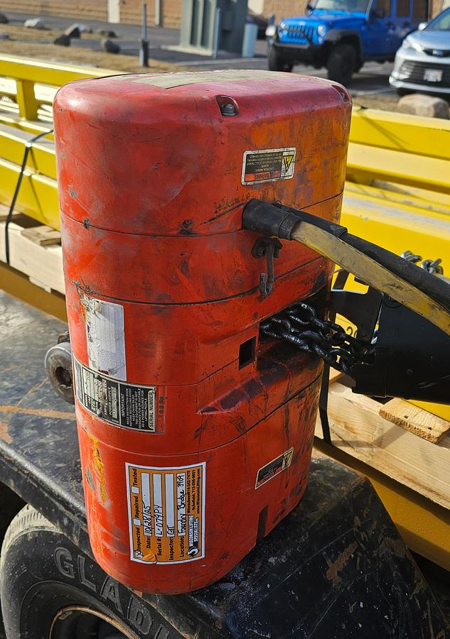 Used 15' Span x 30' Runway CM Lode Rail Modular 1 Ton Freestanding Workstation Crane & Hoist