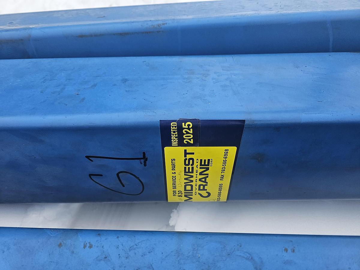 Used 1 Ton Gorbel Modular Workstation Bridge Crane 17' Span x 37' Runway & 1 Ton Demag Electric Chain Hoist