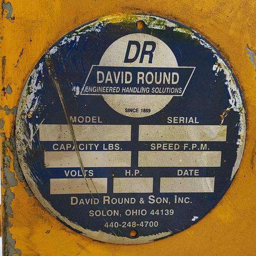 Used David Round Tractor Power Drive Trolley 1/2 Hp, 575 Volt, 3Ph