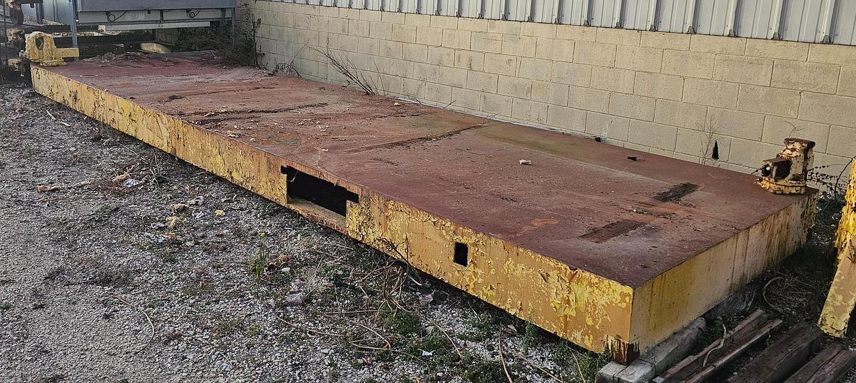 Used 300" Long x 83" Wide x 1-3/4" Thick H.D. Steel Surface Set-up/Welding/Work Table