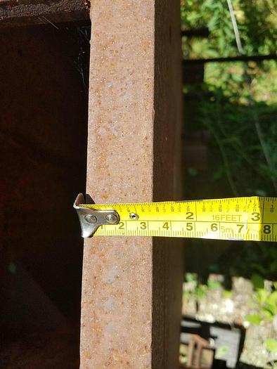 Used Stress Relieved Steel Tombstone 36″ W x 16″ Dp x 60″ H w/Drilled & tapped holes