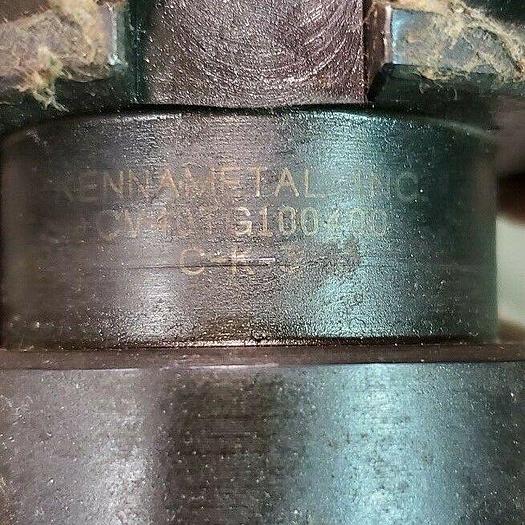 Used Kennametal CAT 40 Collet Chuck Tool Holder Part #: CV40TG1400