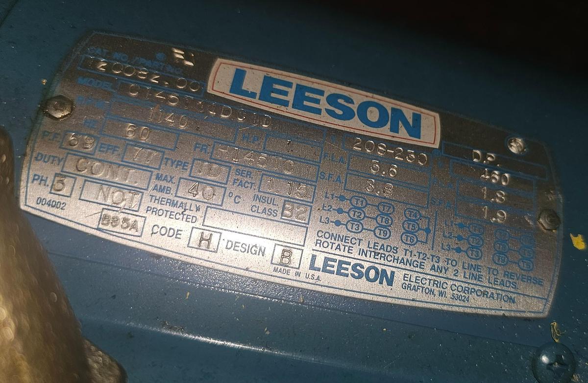 Hypneumat Auto Drilling and Tapping Unit #DQ36EHB P/L w/1 Hp Motor 208-230/460V