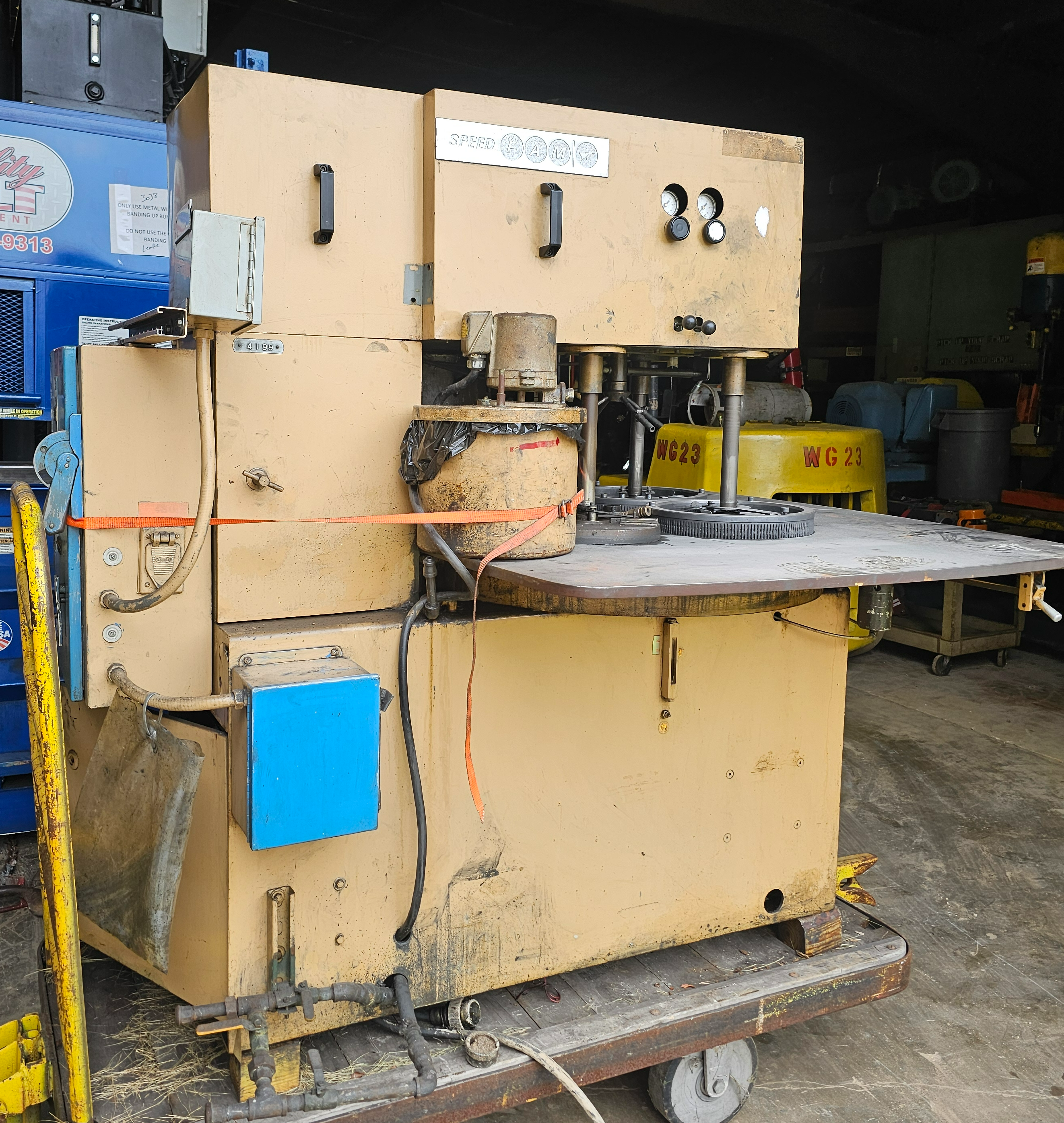 Used Speedfam 32" Precision Flat Lapping Machine, 3-Ring & Slurry System