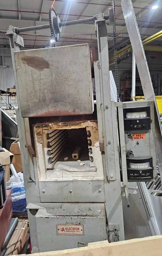 Used Lucifer HDL-8012-C Dual-Chamber Heat Treat Furnace | S/N 3492 | 2300°F