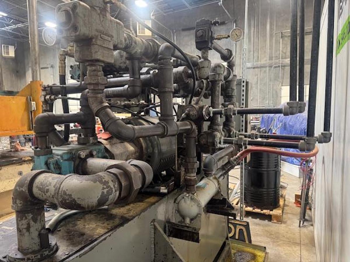 Used Verson 200-HD2-72-4P 200T Modified Verson 4-Post Compression Press