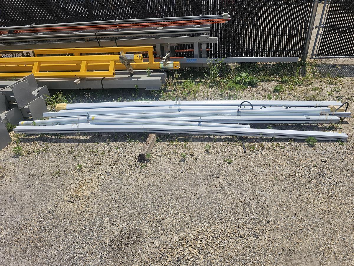 Used 1/2 Ton Gorbel Production Line Workstation Crane w/5x 1000 lb Bridges & 120' Runway & Harrington Hoists
