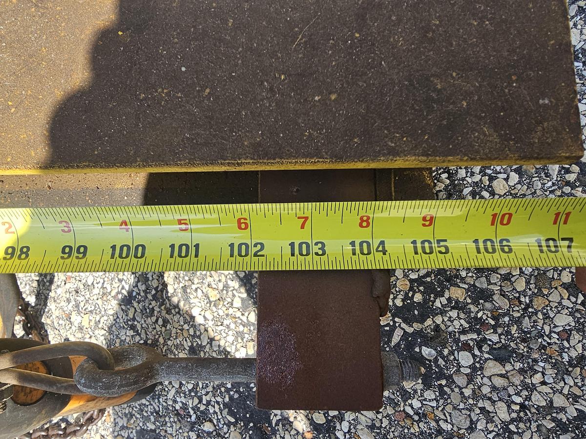 Used 1/4 Ton Abell-Howe Freestanding Jib Crane 10' Under Beam x 11' Span & Demag Hoist