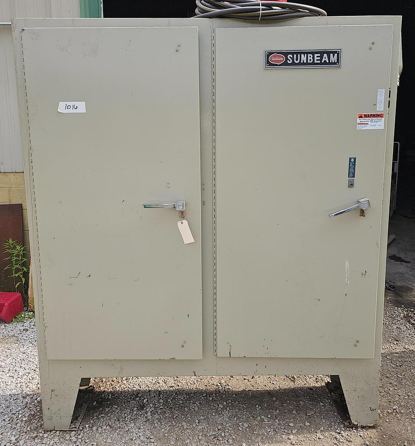 Used 72" x 16" Twin Door Heavy Duty Electrical Control Enclosure Cabinet 