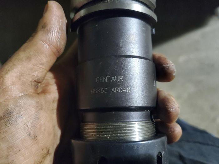 Used Centaur HSK63-ARD40 Precision Collet Chuck Holder ER40 Collet
