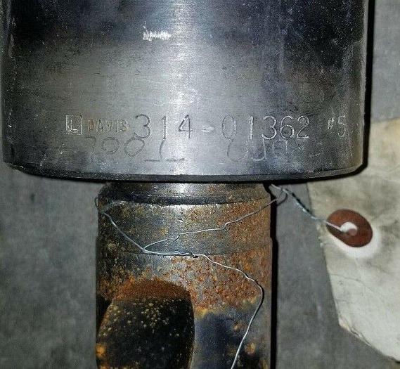 Used Davis CAT 50 Morse Taper Tool Holder Part #: 374-01362, #5 Morse Taper