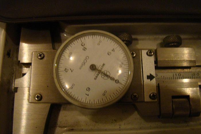 Used Mitutoyo 150 MM Vernier Depth Gauge w/Case